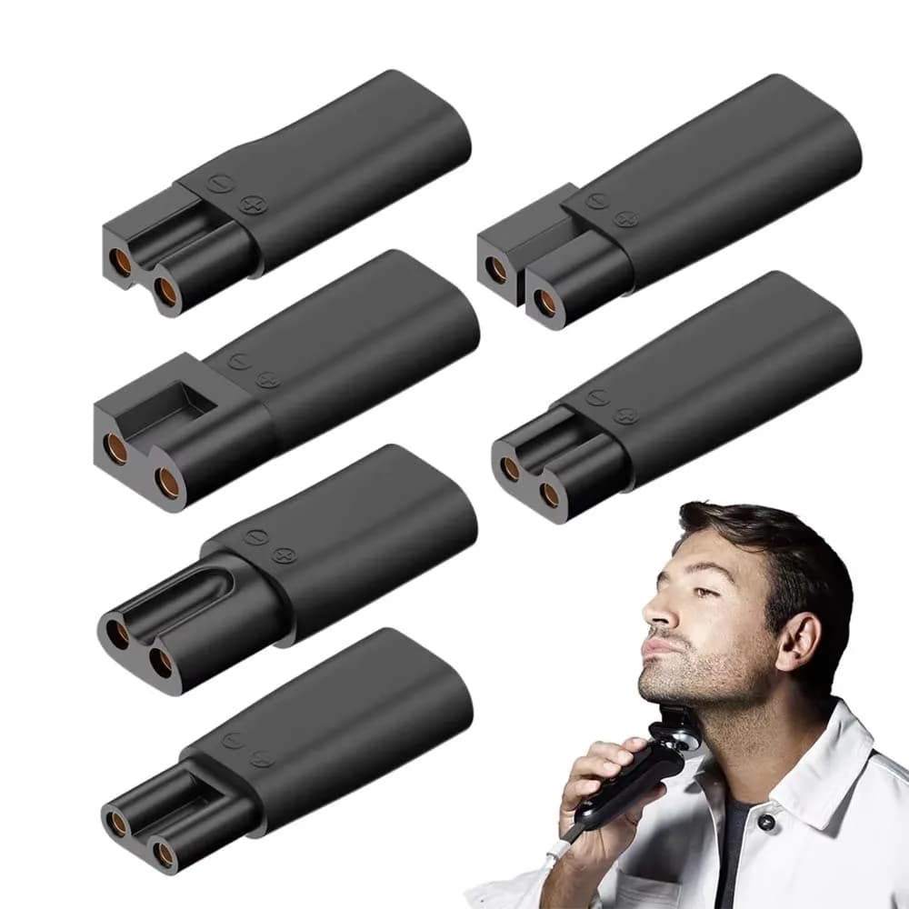 Set di 6 Adattatori USB C a DC 5V per Ricarica di Tagliacapelli Elettrici, Regolabarba, Rasoi e Strumenti di Bellezza