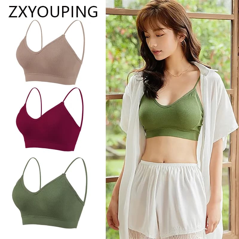 Women's Bras Strapless Bras Sports Bra Gym Running Push Up Bras Padded Vest Stretch Bra Women's Gym Bra Top