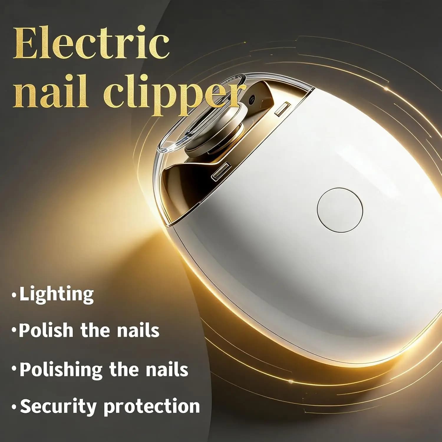 2 IN 1 Electric Nail Clipper Cutter With LED Light Automatic Nail Grinder Trimmer For Baby Adult Manicure Tools Nail Care Tools