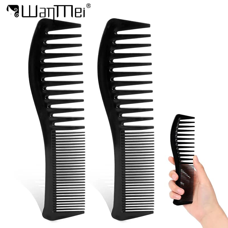 Durevole dente fine e denti larghi Spazzola per capelli Pettini Resina Pettine antistatico Pettine per parrucchiere per donne Ragazza Pettini per lo styling