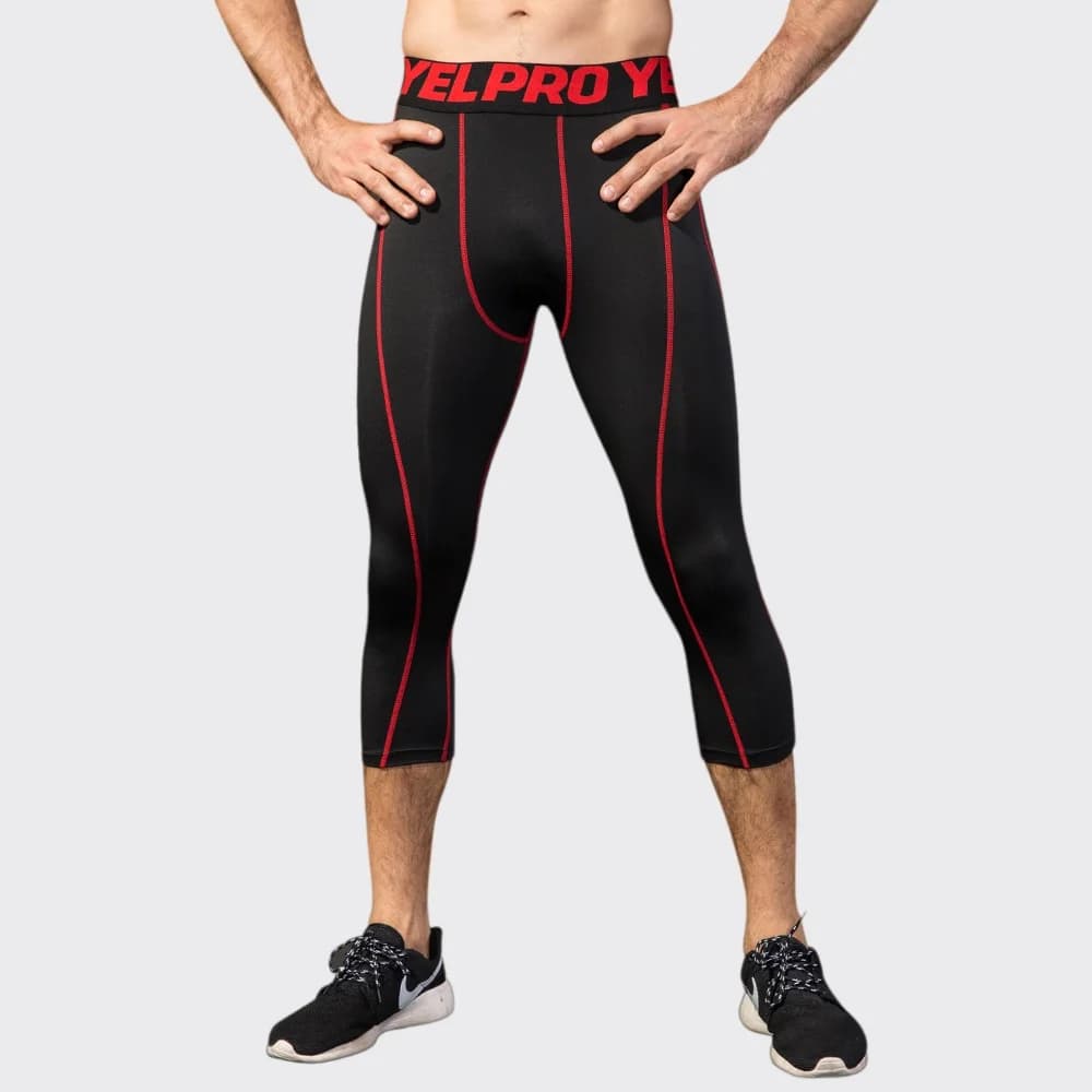 Leggings compressivi da uomo per fitness, abbigliamento sportivo, pantaloni sportivi da corsa, aderenti, ad asciugatura rapida, traspiranti, per allenamento in palestra, jogging.