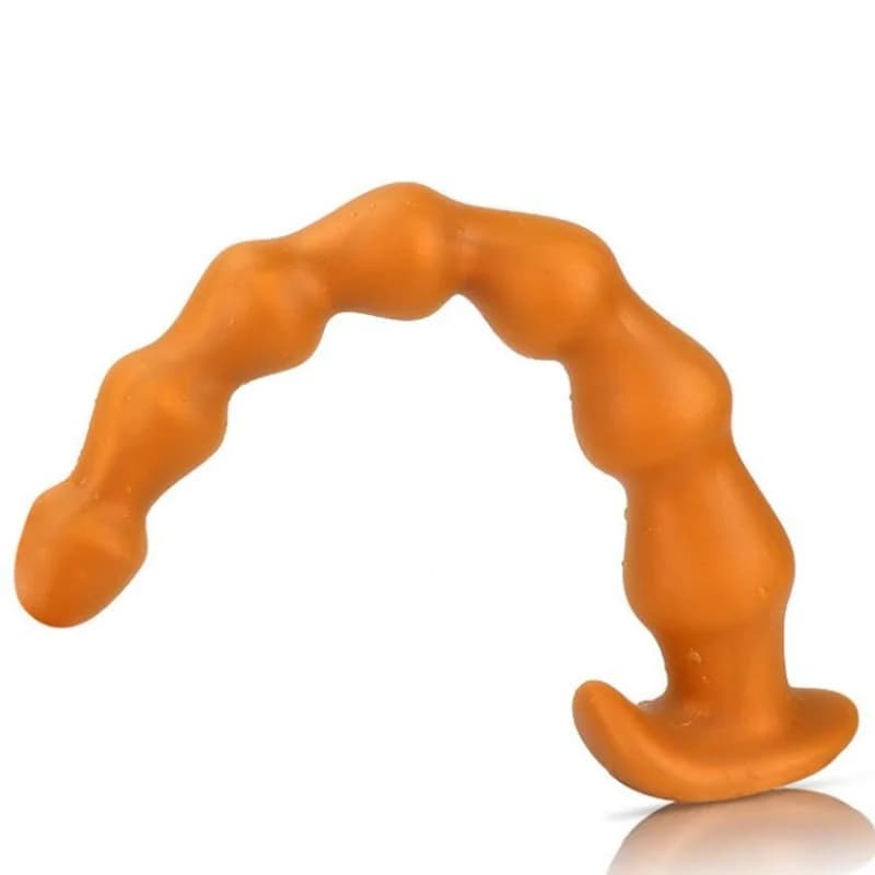 Morbido Lungo Anal Bead Butt Plug Dildo Ano Stimolatore Della Vagina Silicone Anal Plug Massaggio Della Prostata Giocattoli Del Sesso per Le Donne Degli Uomini Coppie 18