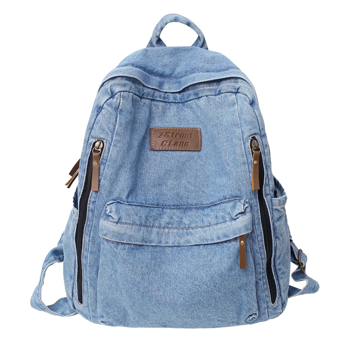 Zaini moda denim per la scuola Trend Student Jeans Bag Multi tasche Zaino di grande capacità Mochila De Escola Feminina 2023