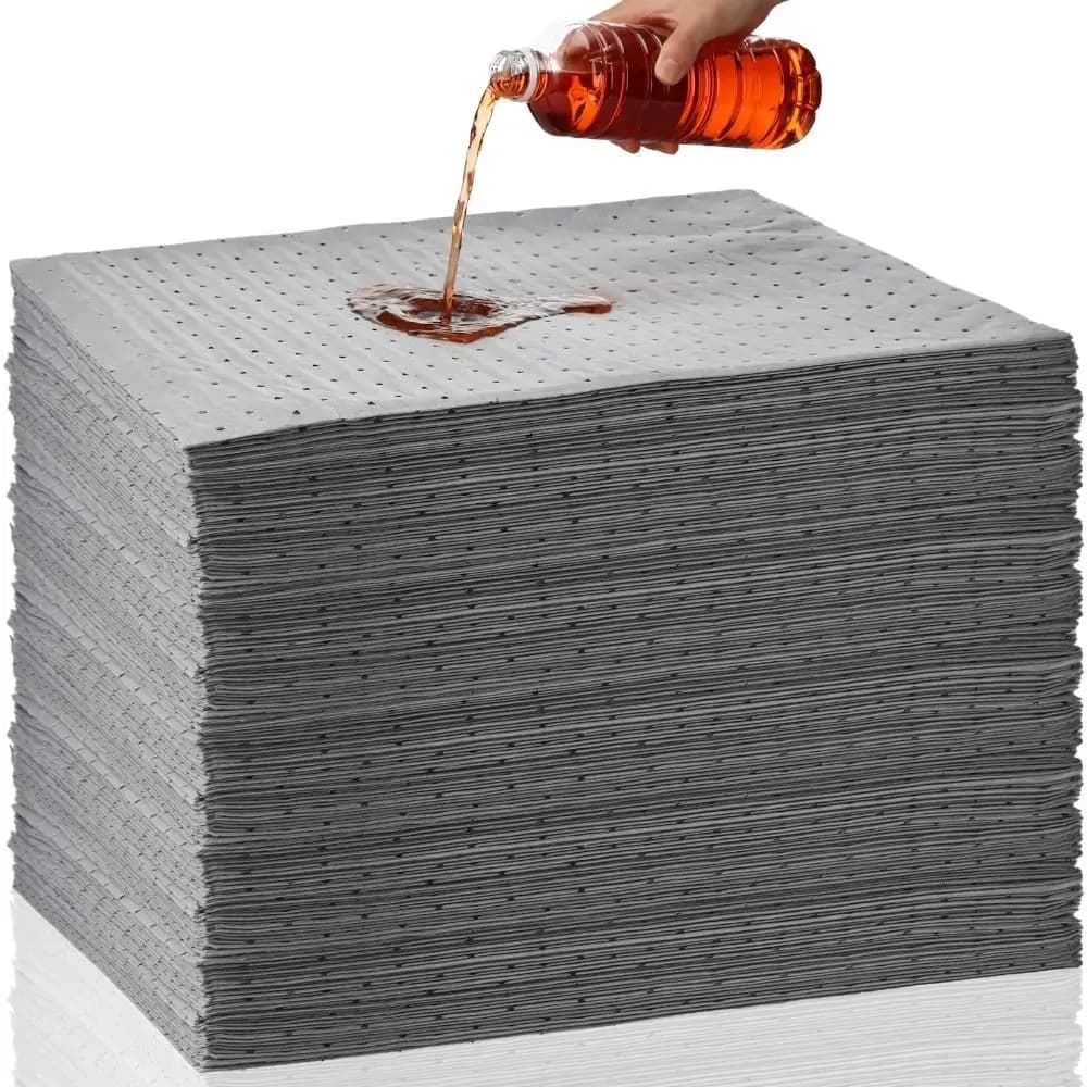 5 pieces Shearable 50*40 cm oil absorbent pads grey absorbent mat for oil spills universal heavy garage mat under the car