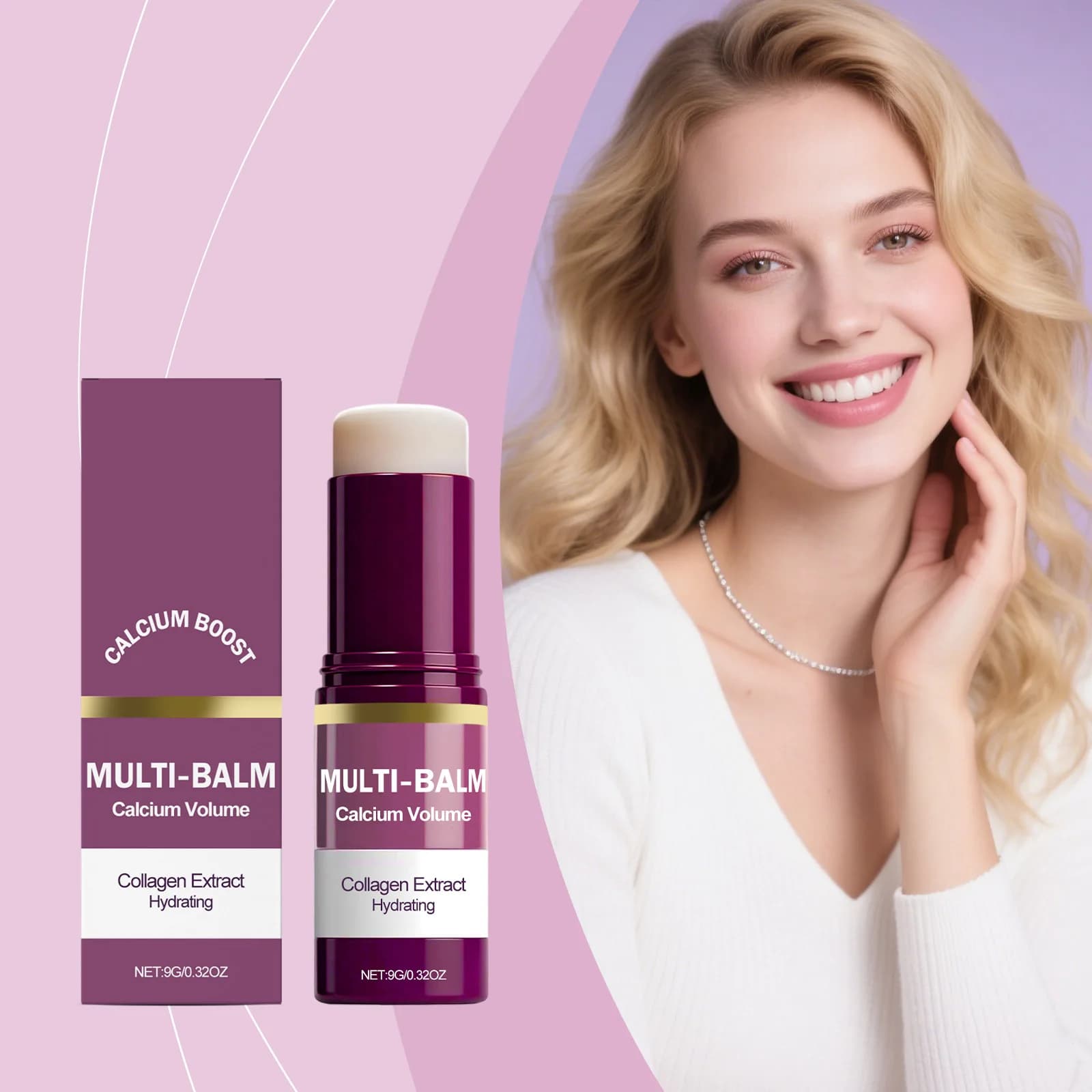 Anti-aging Calcium Multi Balm Moisturizing Radiant Lenitive Volume Drying Reparation Illumina Skin Tone Hydrating Cream Deep Stick