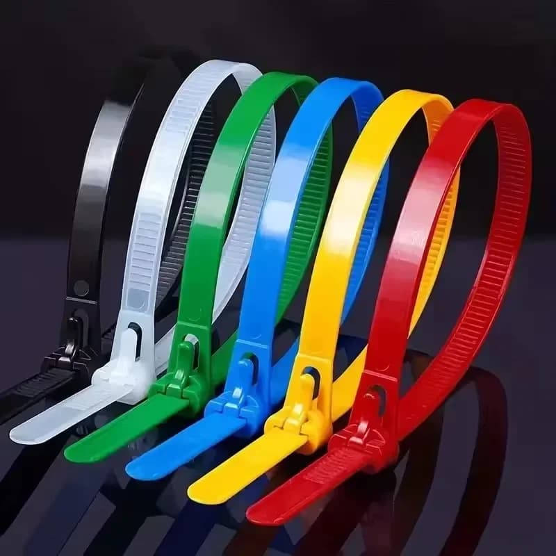 Confezione da 100 Fascette in Nylon Riutilizzabili 3.6x150mm, Regolabili, Riciclabili e Staccabili per Organizzazione Casa e Ufficio