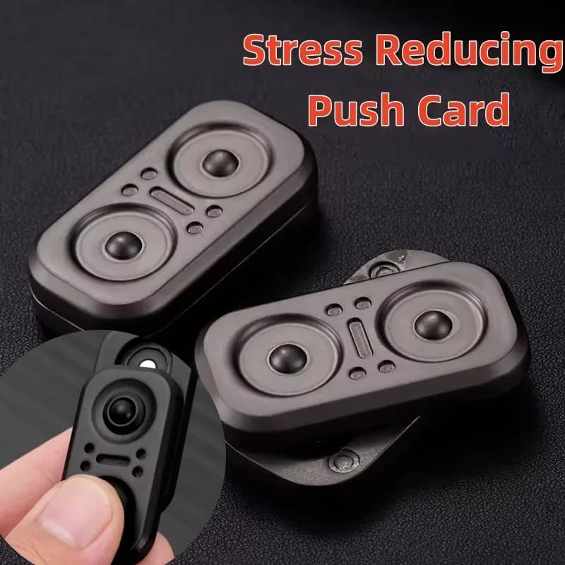 EDC Gufo Fidget Slider Magnetico Metallo Push Slider Fidget Spinner Adulto Antistress Alleviare Lo Stress Mano Spinner ADHD Autismo Giocattolo Regalo