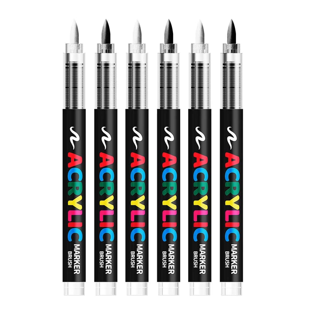 Pennarello acrilico, pennarello evidenziatore, pittura e graffiti, pennarello per acquerello con punta morbida per pittura artistica
