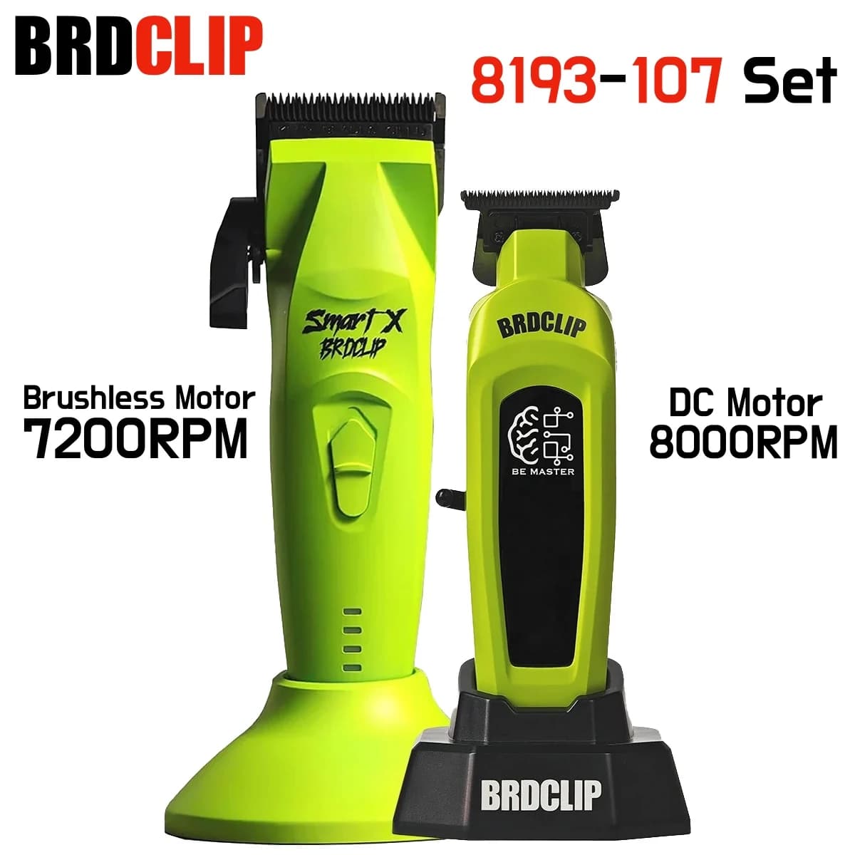 Professional electric haircut brushless motor 7500 rpm Haircut DC motor 8000 rpm with base DLC Blade BRDCLIP 8193 107