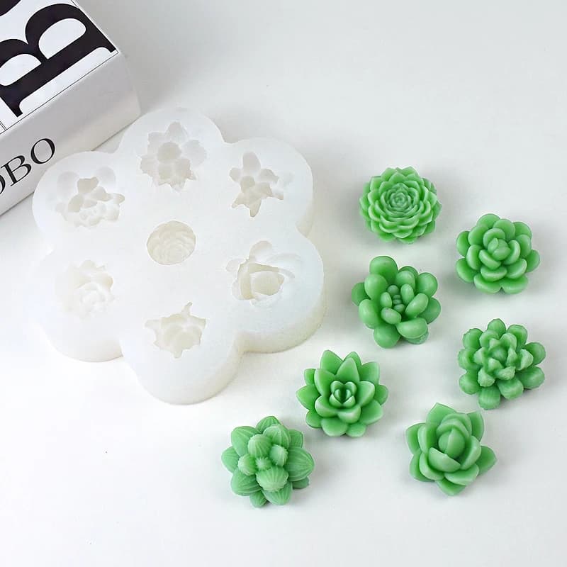 7 pz Set di Fiore Rosa Peonia Stampo In Silicone 3D Fiore Candela Gesso Sapone Resina Artigianato Stampo FAI DA TE Cioccolato Fudge Dessert Torta Stampo