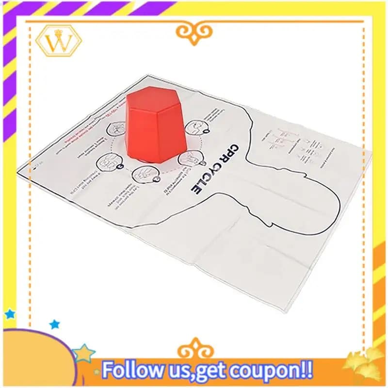 Ultimo-Mini Strumento didattico per addestramento di pronto soccorso a forma esagonale Kit per addestramento CPR fittizio per il corpo Modello di manichino Modello di addestramento