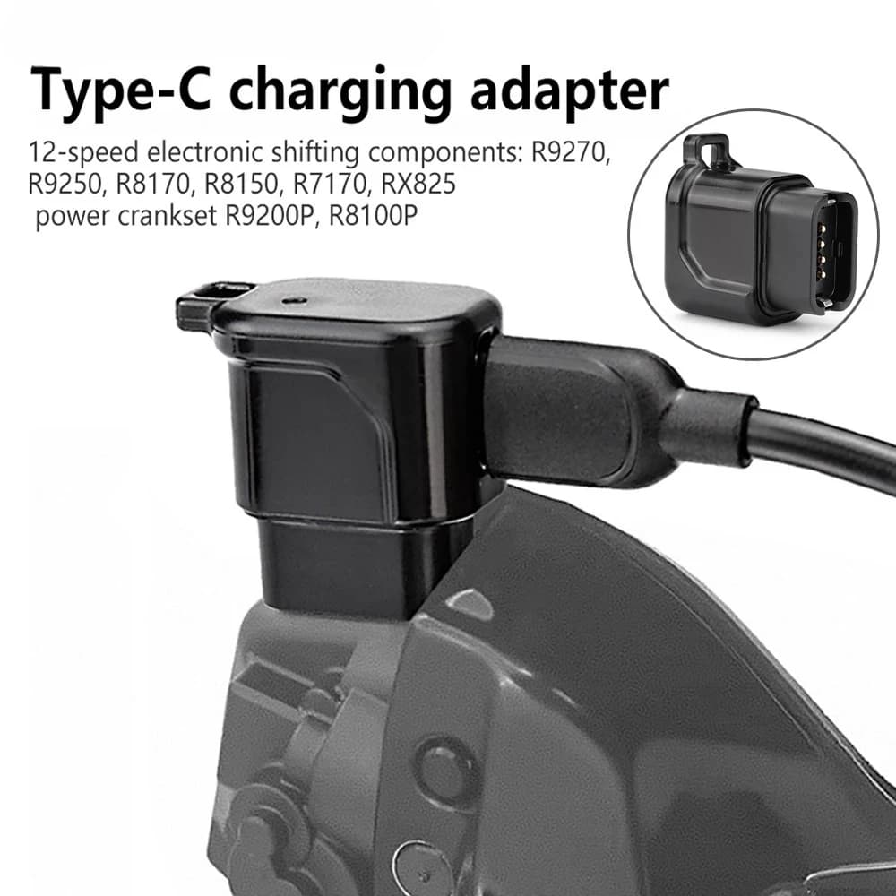 Compact Portable USB-C Bicycle Charger Adapter for Electronic Derailleur Shimano 12S Di2 R9200 R8100 R7150 cycling accessory