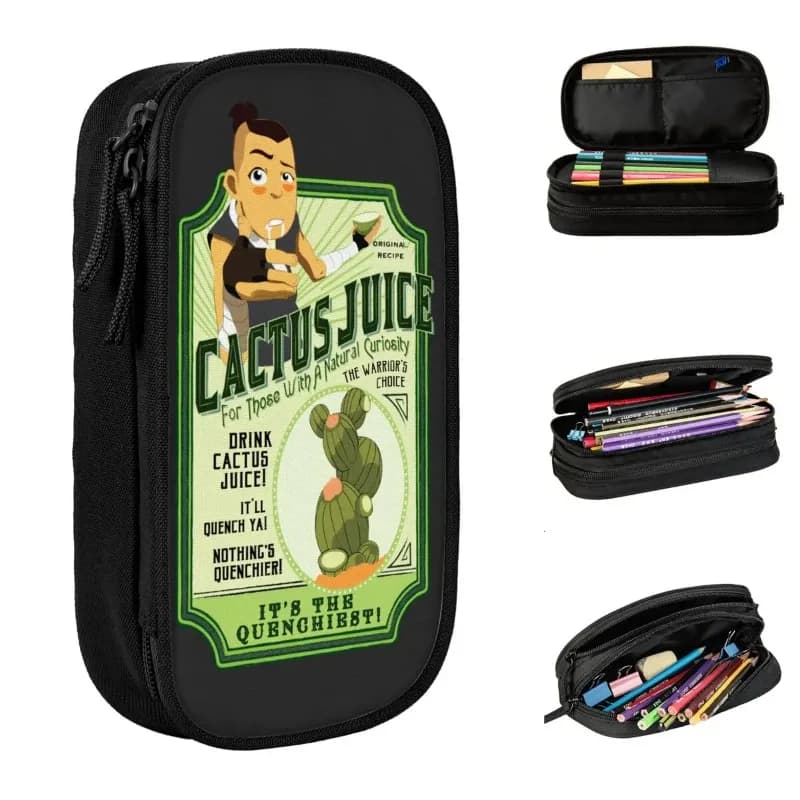 Astuccio per matite con succo di cactus, adorabile Avatar The Last Airbender, borse per penne, per bambini, materiale scolastico di grande capacità, regali, astucci