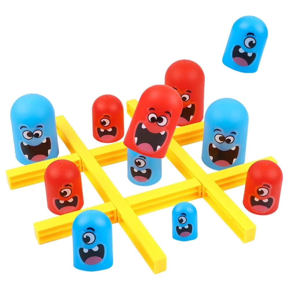 Gioco da tavolo Tic-Tac-Toe - Gioco da tavolo a sorpresa Blue Orange Gobblet - Gioco da tavolo interattivo genitore-figlio (Grande Eat Small) per Gathe
