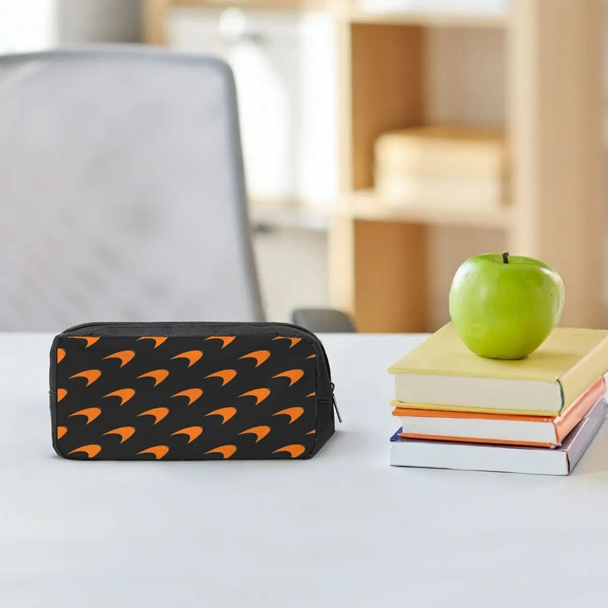 Astucci per matite con logo Mclaren Mclaren Orange per studenti, regali, scatola per penne, astuccio per matite, astuccio per matite di grande capacità, portapenne