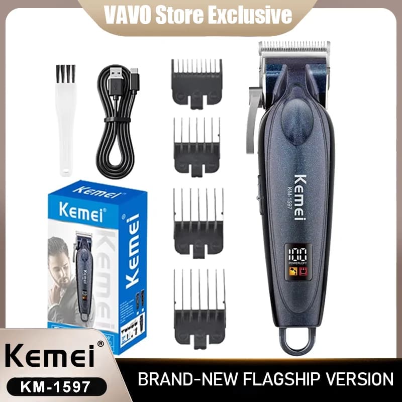 Kemei KM-1597 Professional Wireless Haircut, Details Finisher, Precision Cutting Electric Machine