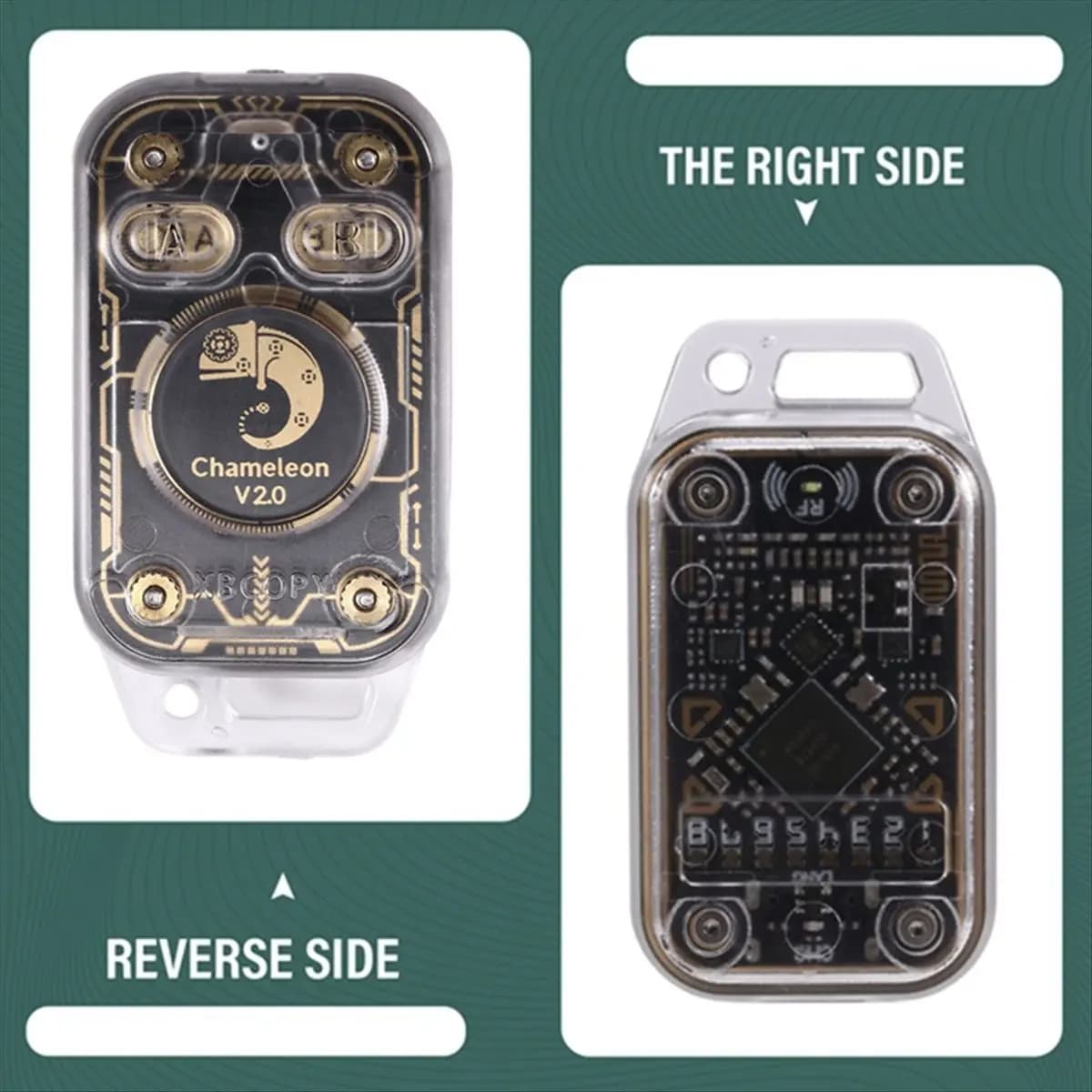 (Vendita superiore) Emulatore lettore chip intelligente RFID Camaleonte V2.0 125Khz 13,56Mhz Decodifica scheda Duplicatore NFC Ripart Chameleon Ultra V2.0