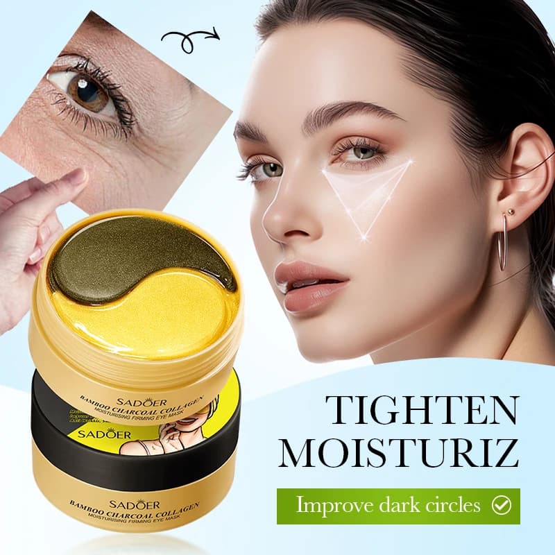 60 pieces SADOER mask for eyes to collagen black golden crystal anti anti-aging anti-wrinkled eyes moisturizing patches for eyes