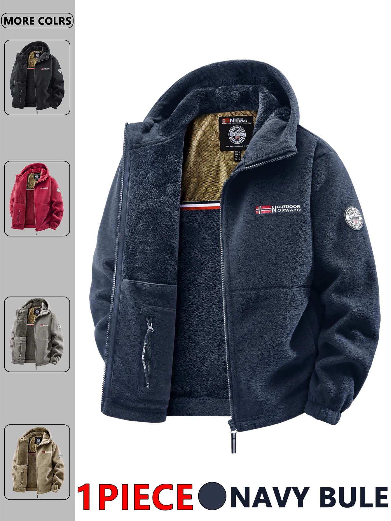 Men's outdoor hooded jacket autumn and winter, suitable for everyday use at home, for trips, parties, commuting, versatile outdoor fashion, improve temperament, streetwear, travel clothing.
