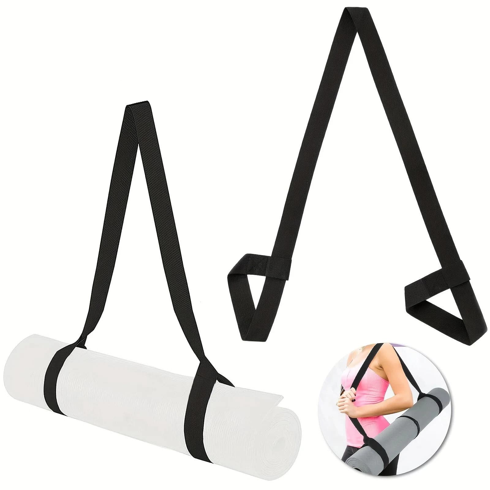 Adjustable yoga mat strap with thicket - Multipurpose fitness strap suitable for yoga mats, Eq gym