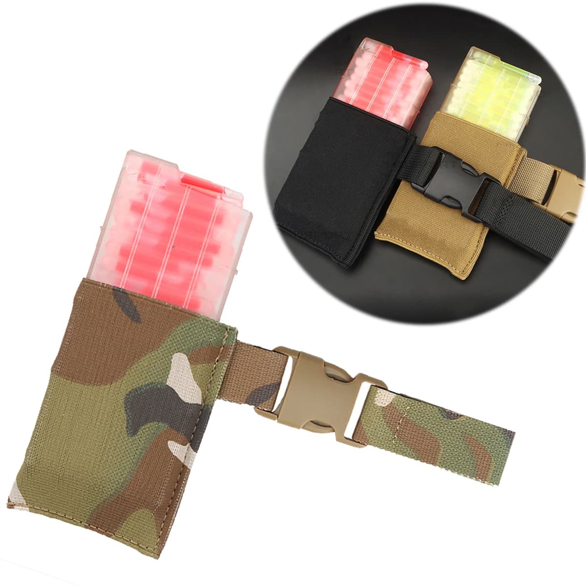 Dispenser di luci per marcatura tattica etichetta fluorescente segnale di illuminazione Stick custodia montata su cintura per abbigliamento e accessori da caccia