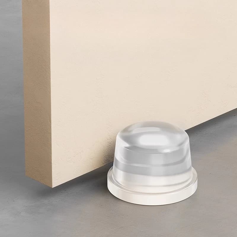 1-8 Pieces Transparent Silicone Door Lock Without Drilling, Shock Bearing for Office and Home, Security Protection