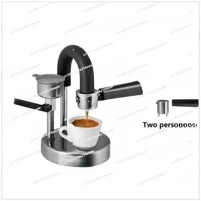 Macchina da Caffè Espresso Manuale in Acciaio Inossidabile, 100% Originale Italiana, per Casa e Ufficio