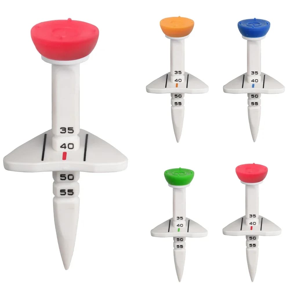 Borchie per T-shirt multifunzionali da golf, direzione di mira, altezza regolabile 35-50 mm Accessori per l'allenamento del sedile da golf