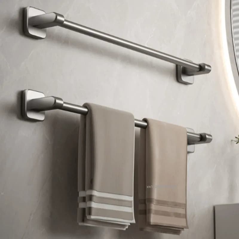 Portasciugamani da Bagno 30CM/40CM/50CM Senza Foratura, Barra Portasciugamani Autoadesiva, Porta Ciabatte, Accessori per Cucina e Bagno