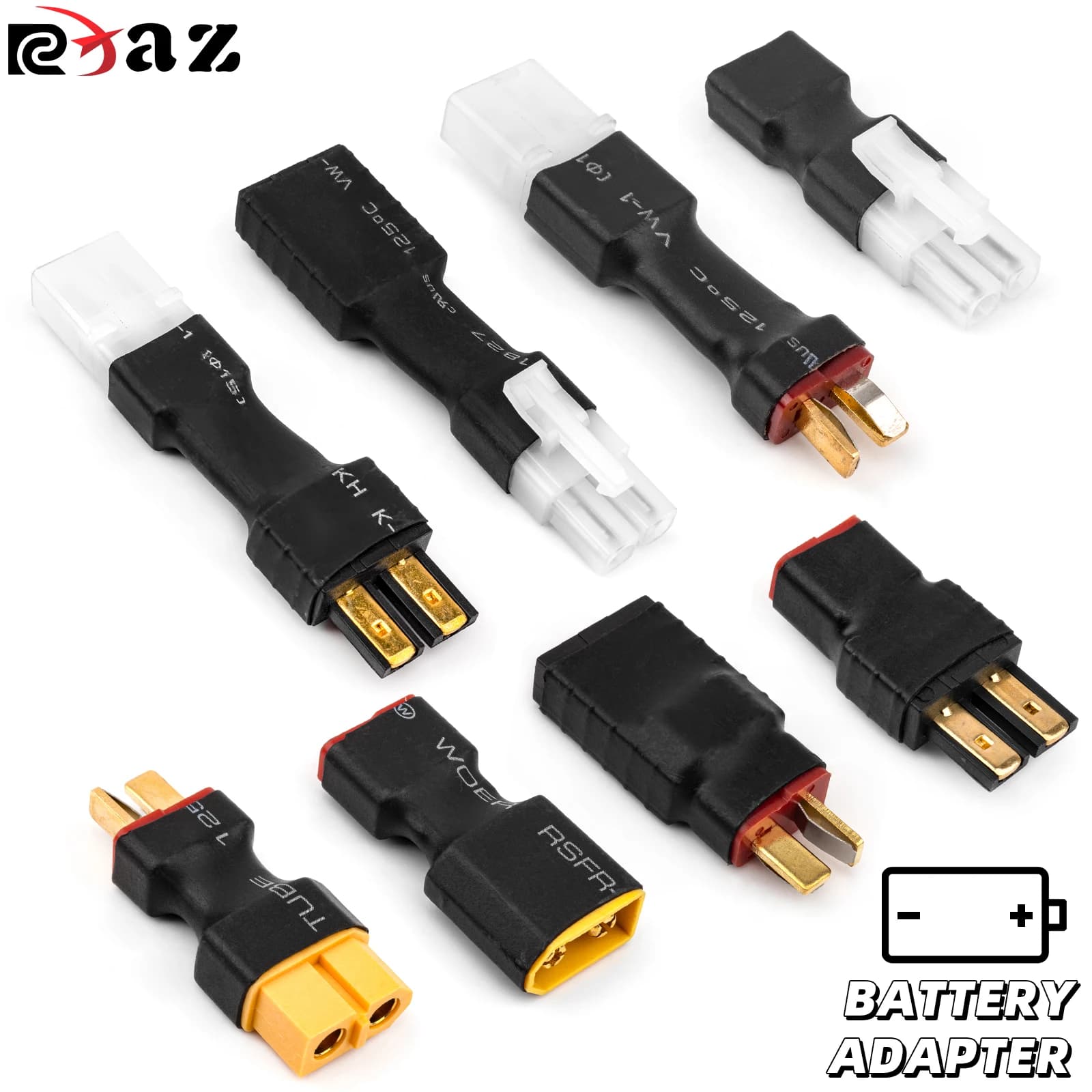 RCXAZ Adattatore Batteria Spina XT60 TAMIYA TRAXXAS T-TYPE Adattatore FAI DA TE Per RC Auto Nave Elicottero Quadcopter LiPo Connettore Della Batteria