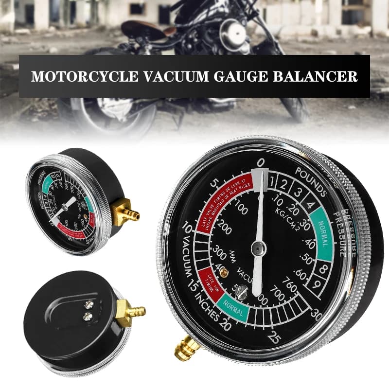1 pz auto moto misuratore di vuoto carburante carburatore carburatore sincronizzatore misuratore di bilanciamento strumento universale