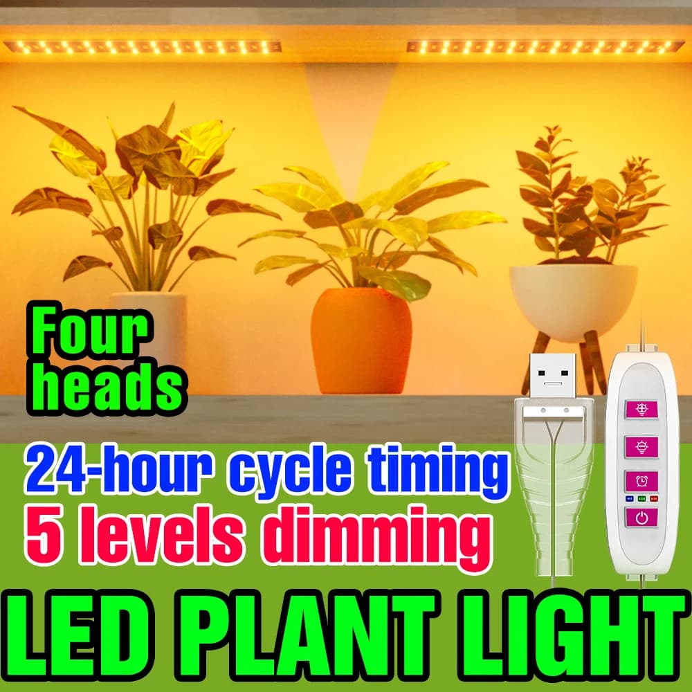 Complete LED Lights for Cultivation USB 5V Plants, UV/IR Quantum Board for Indoor Semi and Flowers Cultivation