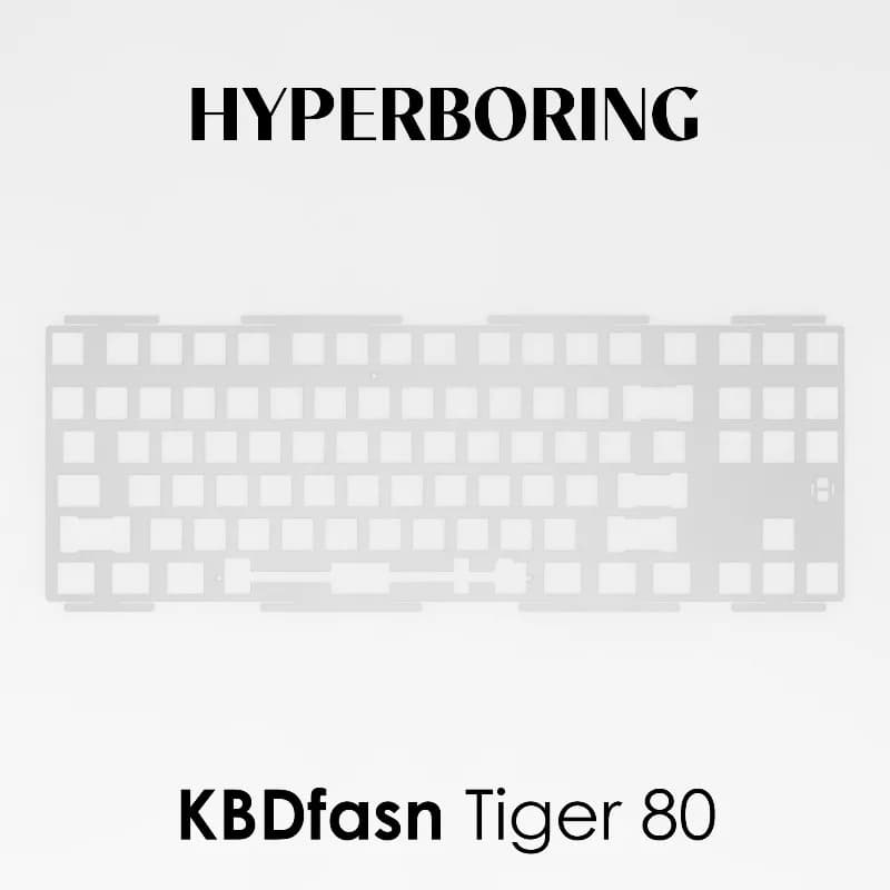 HYPERBORING Tiger80 Positioning Card Custom PC PP FR4 Aluminum Accessories Ergonomics for Gaming Mechanic Keyboard