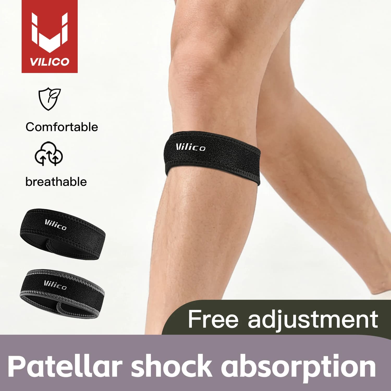 1/2PCS Kneecap Band Silica Gel Knee Tendon Strap Protector Knee Pad Running Sports Cycling Gym Knee Support Protective Gear