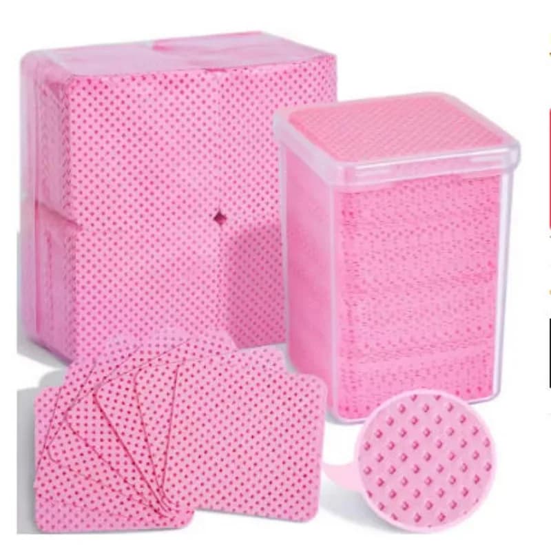 LINMANDA 200 pieces nail wipes for cleaning nails without pads for cleaning nails wipes for cleaning nails suitable for home use or in beauty salon