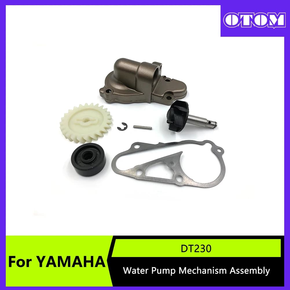 OTOM meccanismo completo della pompa dell'acqua Assy Dirt Bike DT230 MT250 pompa di raffreddamento del motore girante dell'ingranaggio paraolio e coperchio della pompa di raffreddamento