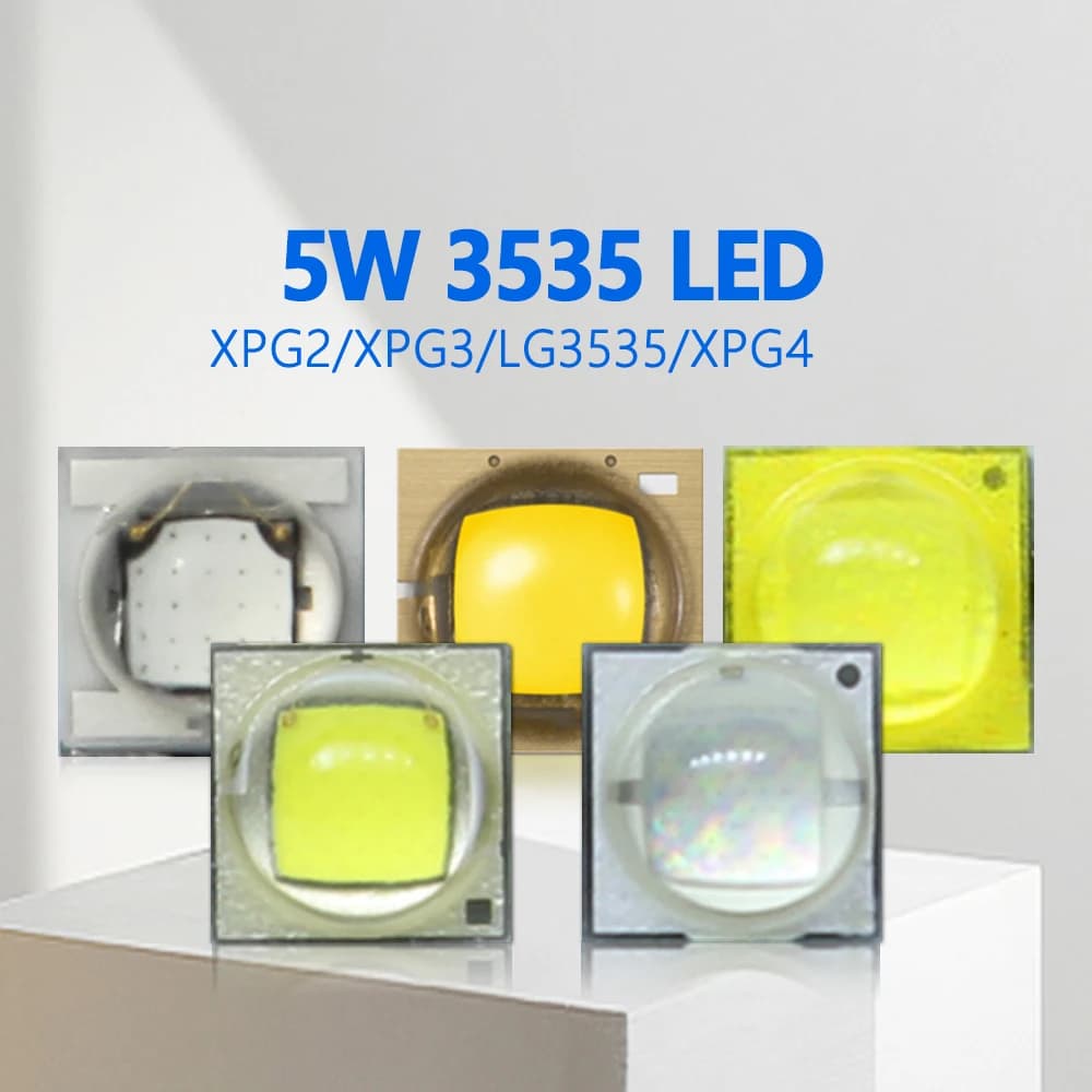 1-10 pz LED 5 W 3535 SMD XPG2 XTE 7 W XPG3 LG3535 10 W XPG4 Chip Freddo Caldo Bianco Blu Substrato In Ceramica 3000 K 6500 K Per La Torcia Elettrica