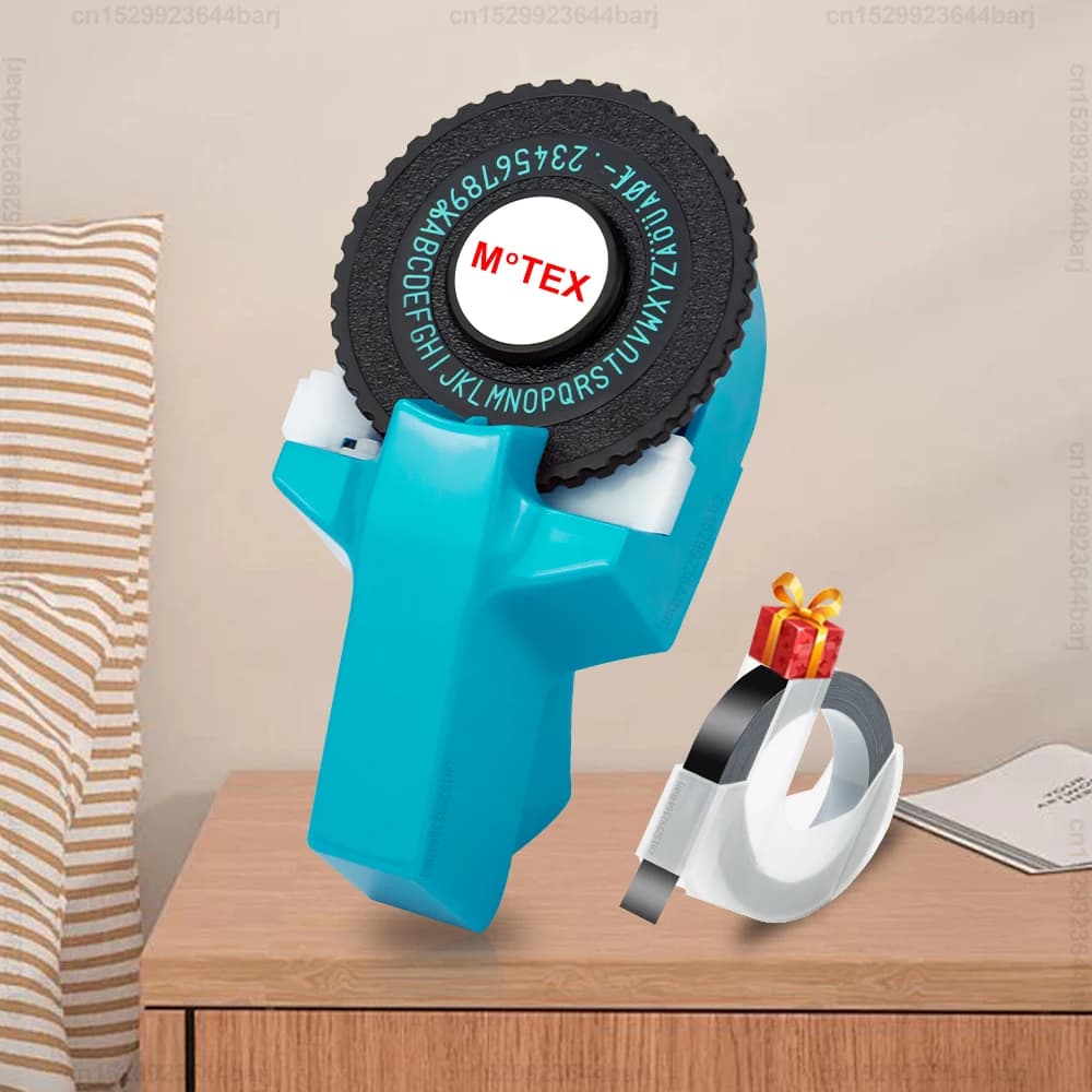 Dymo Label Maker Motex E101 Stampante per etichette in rilievo 3D portatile Stampante per adesivi adesivi Sostituisci per etichettatrice Dymo 12965