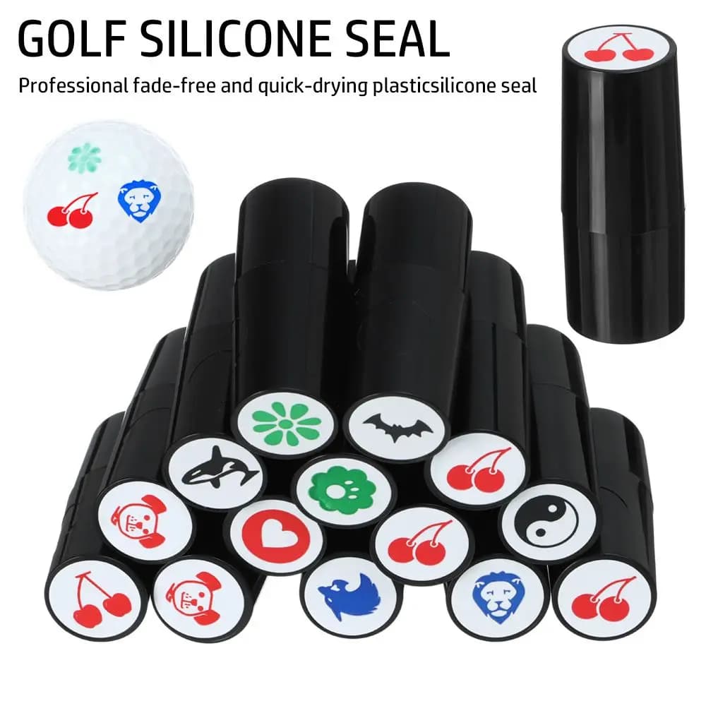 Pallina da Golf Stamper Marker Stamp Multicolor inchiostro permanente sigillo per impronta accessori sportivi da Golf ad asciugatura rapida simbolo per regalo golfista