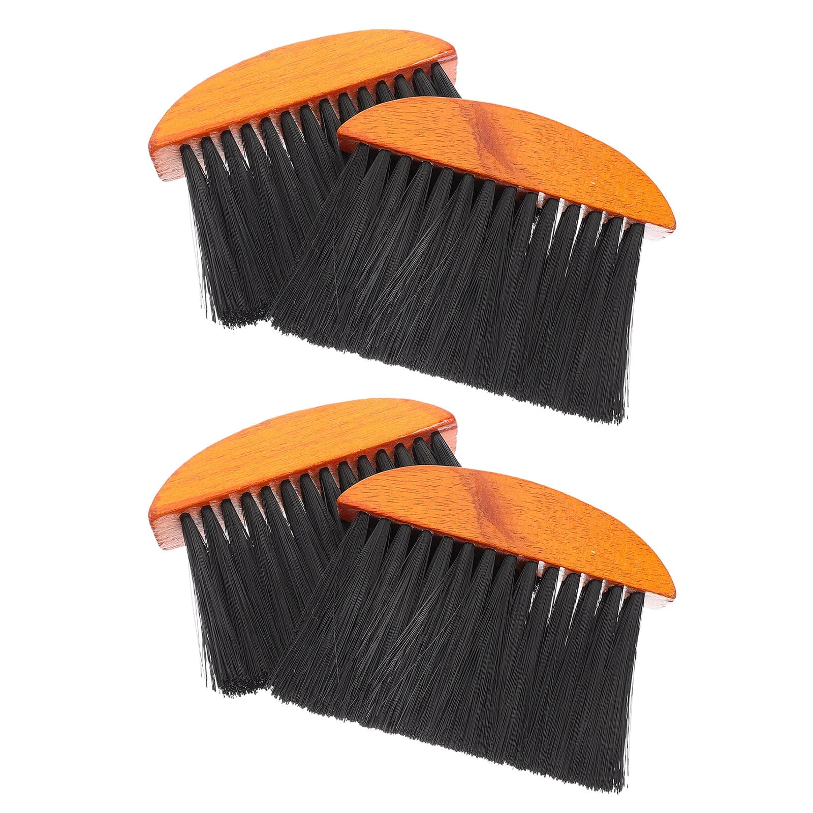 Set di 4 Spazzole per Pulizia Caminetto, Spazzola in Legno per Rimozione di Ceneri e Sporco Ostinato su Caminetti e Stufe a Legna, Attrezzi per Pulizia Canne Fumarie