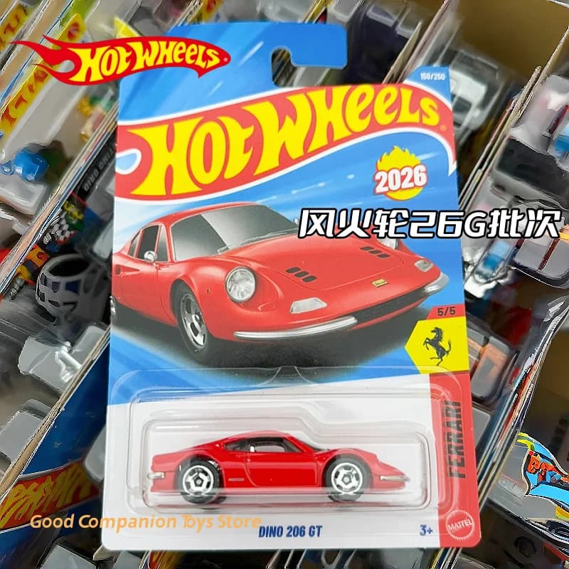 Hot Wheels Originali Serie Mainline 2026 G Case 1/64 FERRARI DINO 206 GT 20 TOYOTA GR SUPRA Modellino Auto da Collezione Veicolo Diecast