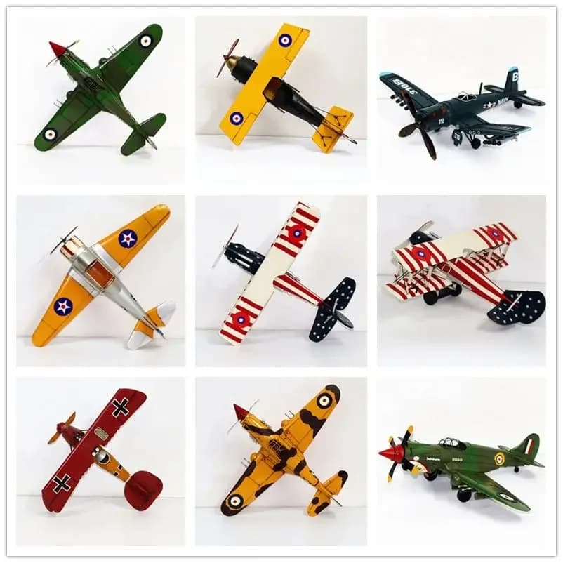 American style retro iron sheet plane decoration, living room, bar, shopping center decoration, creative home decoration