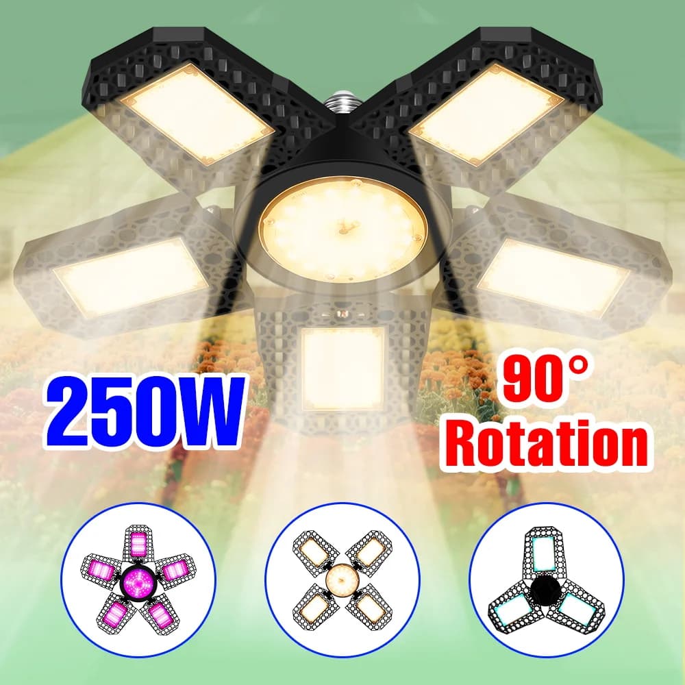 250W LED E27/E26 Coltiva La Lampadina Spettro Completo Piante Coltivazione Lamp For Interior Seeds of Flowers Tent in Serra Pomodoro Verdure