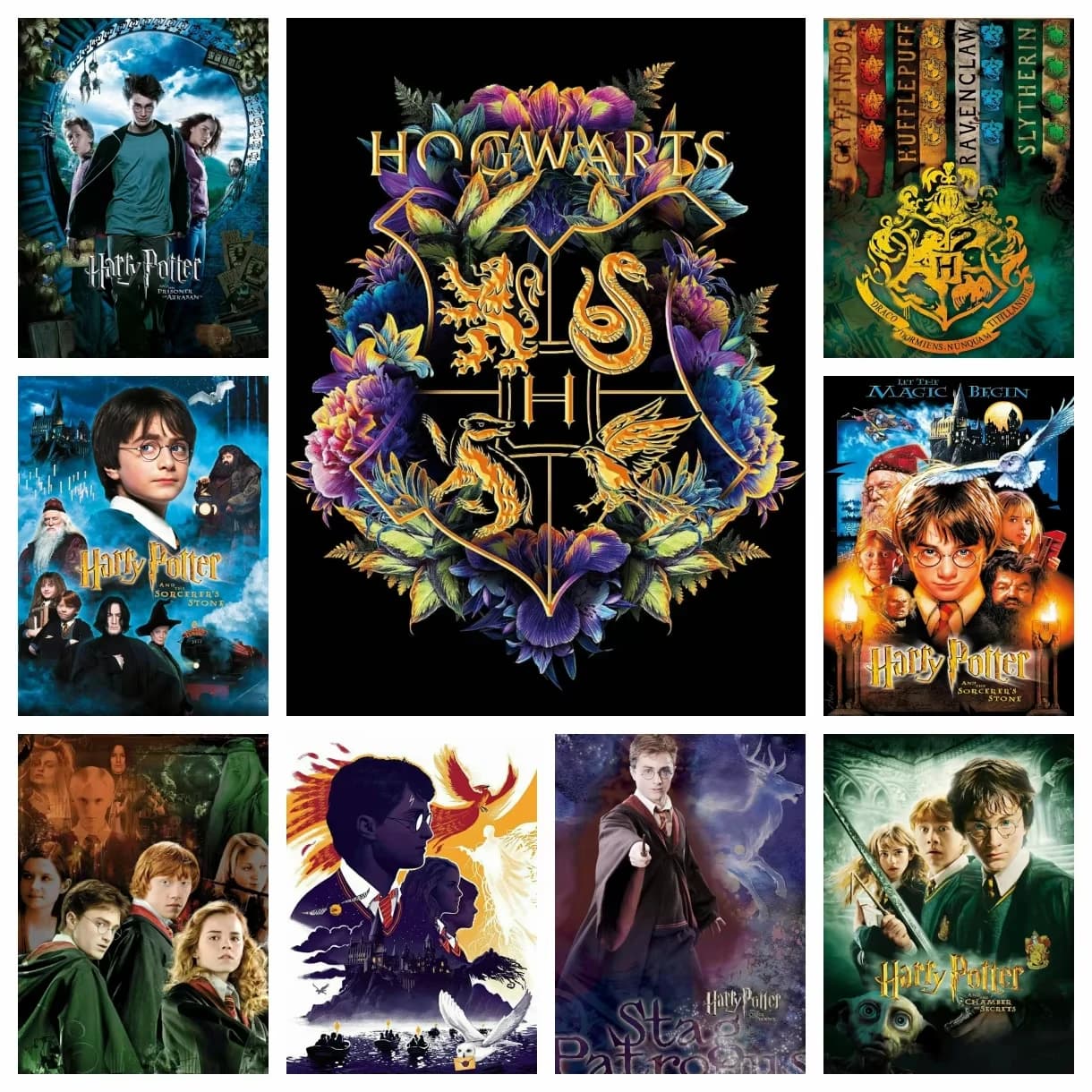 Pittura Diamantata Classica del Film Harry Potter, Ricamo a Punto Croce, Mosaico, Puzzle, Decorazione Casa, Arte 5D Fai da Te, Nuovo Regalo per Bambini