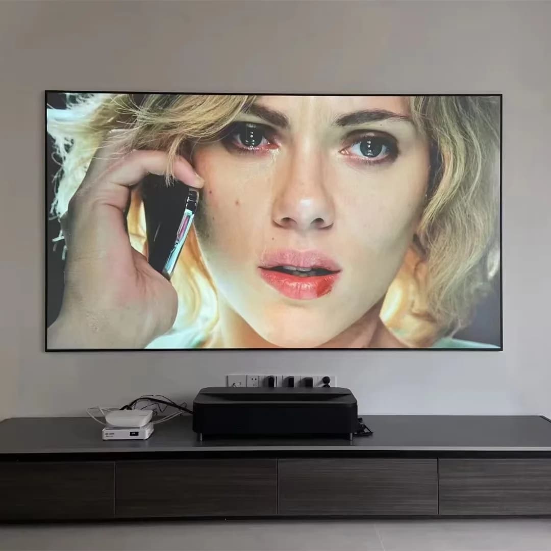 Mivision 130" 133" 150'' 16:9 Schermo per proiettore ALR con prisma a T che rifiuta la luce ambientale a cornice fissa