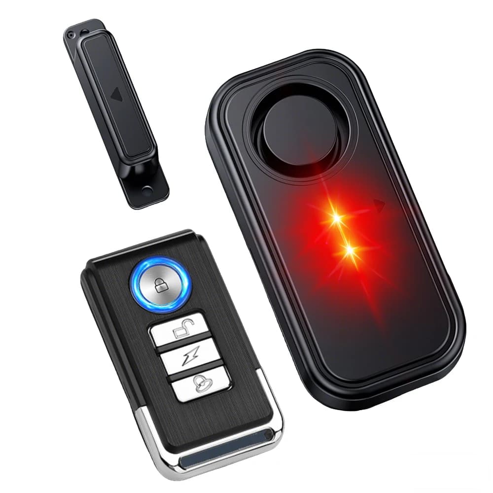 Allarme per Porte e Finestre con Sensore Magnetico 108dB, Antifurto con Telecomando, Sistema di Allarme Anti-Intrusione