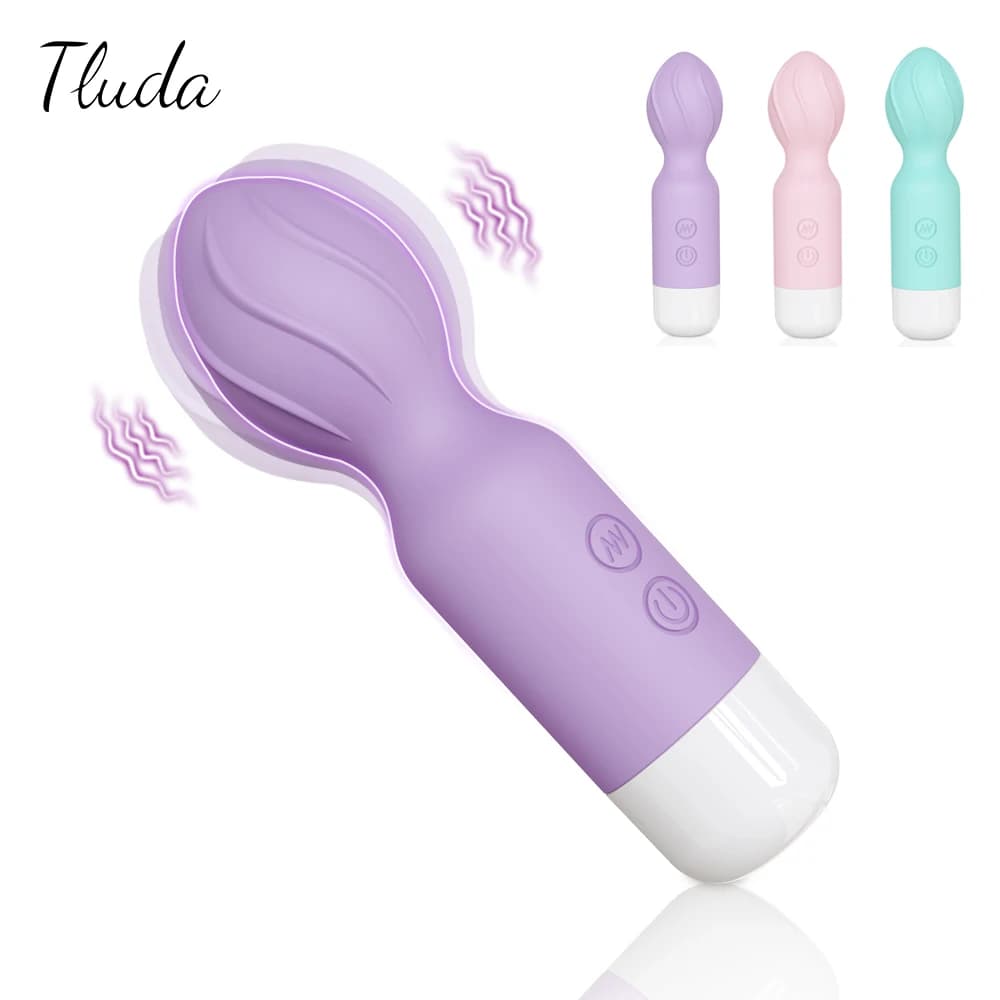 Mini vibratore AV Wand vibratore per capezzoli clitoride per donne portatile USB ricarica masturbatore femminile massaggiatore giocattolo del sesso per le donne
