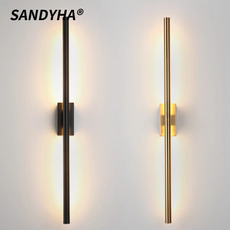 SANDYHA Lampada da parete moderna Lampada da parete a striscia lunga Apparecchio di illuminazione a LED Camera da letto Hotel Corridoio Corridoio Soggiorno Foyer Decorazioni per la casa
