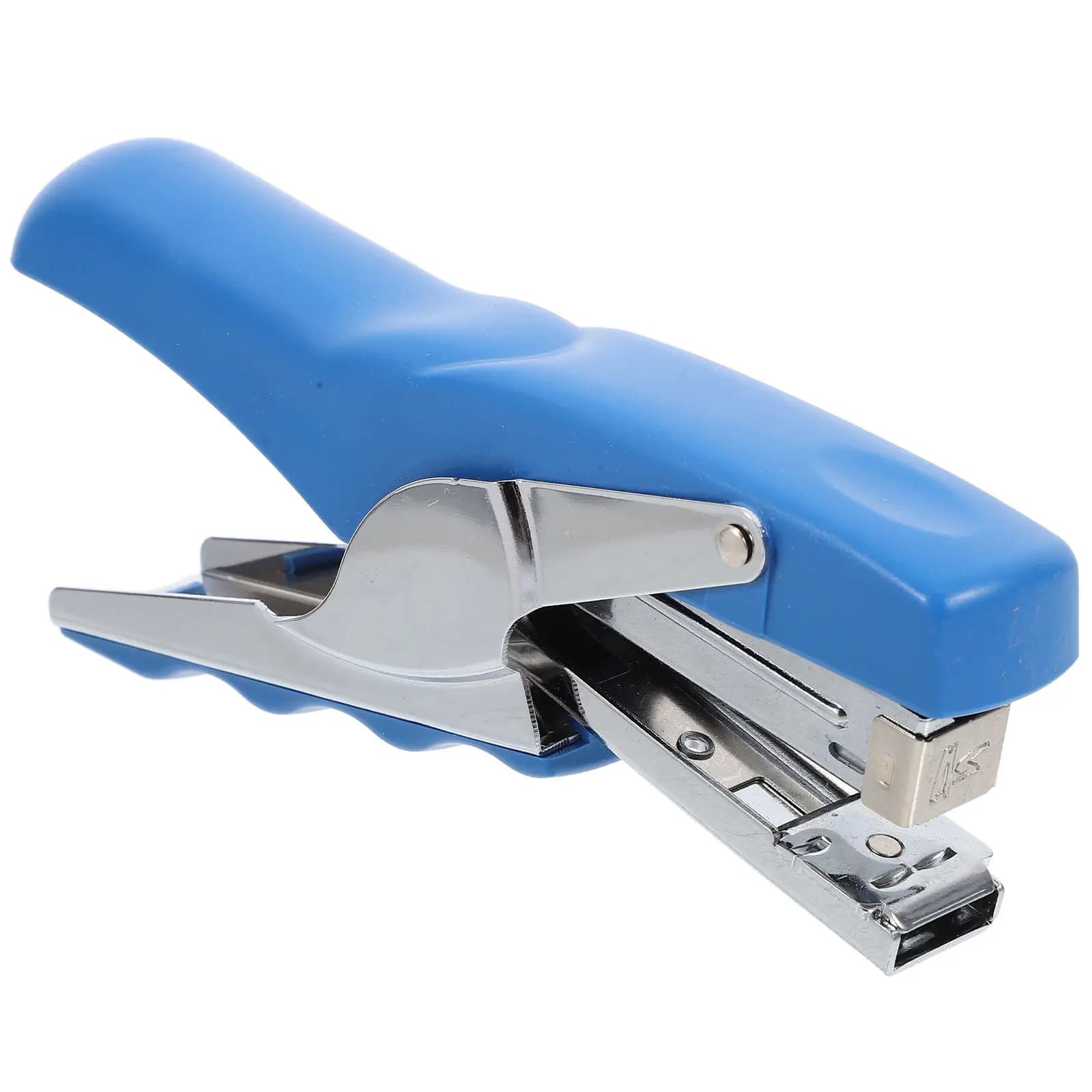 Cucitrice Ergonomica Blu Portatile, 100 Graffette, Capacità 25 Fogli, Cucitrice Manuale per Uso Quotidiano in Ufficio, Casa e Scuola