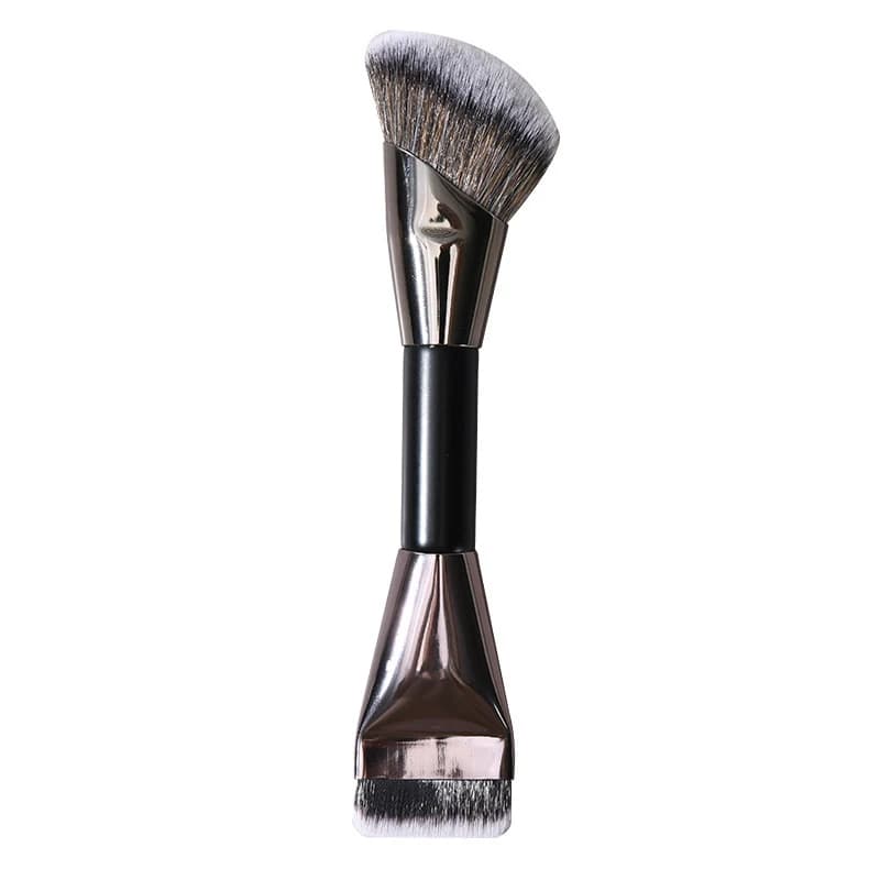 U-shaped nose contour brush, multifunctional beauty tool, double head makeup brush, powder foil brush, foundation brush
